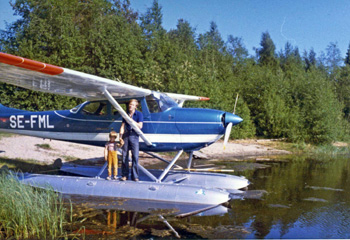 Cessna 185 vid Stöcksjön